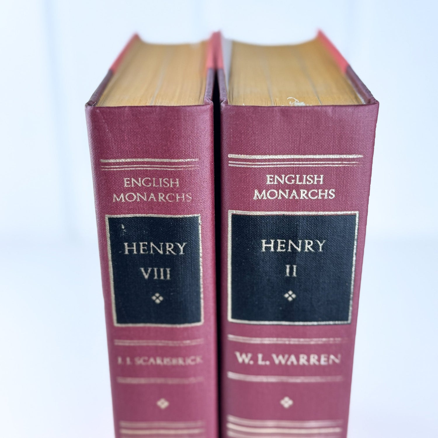 English Monarchs: Henry II, Henry VIII, U. of California Press - Pretty Old Books