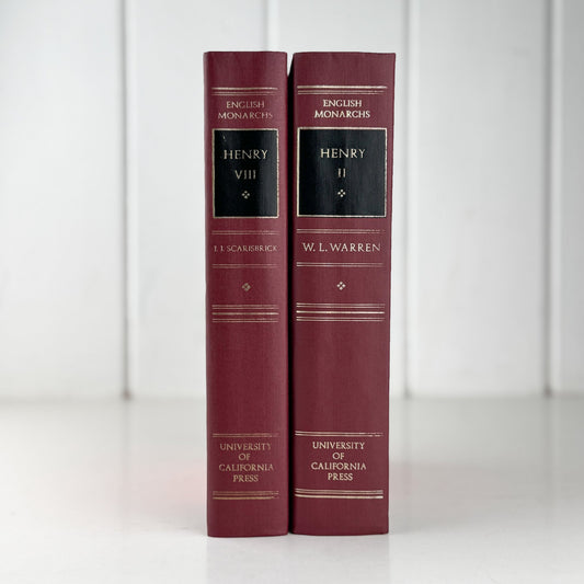 English Monarchs: Henry II, Henry VIII, U. of California Press - Pretty Old Books