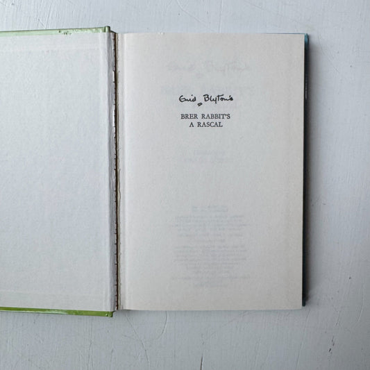 Enid Blyton's Brer Rabbit's A Rascal, 1986, Illustrated Hardcover - Pretty Old Books