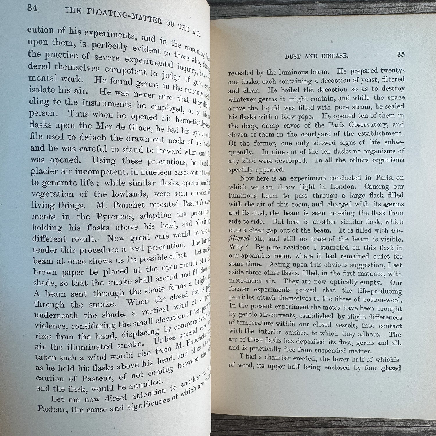 Essays on the Floating Matter of the Air in Relation to Putrefaction and Infection, John Tyndall, 1895 - Pretty Old Books