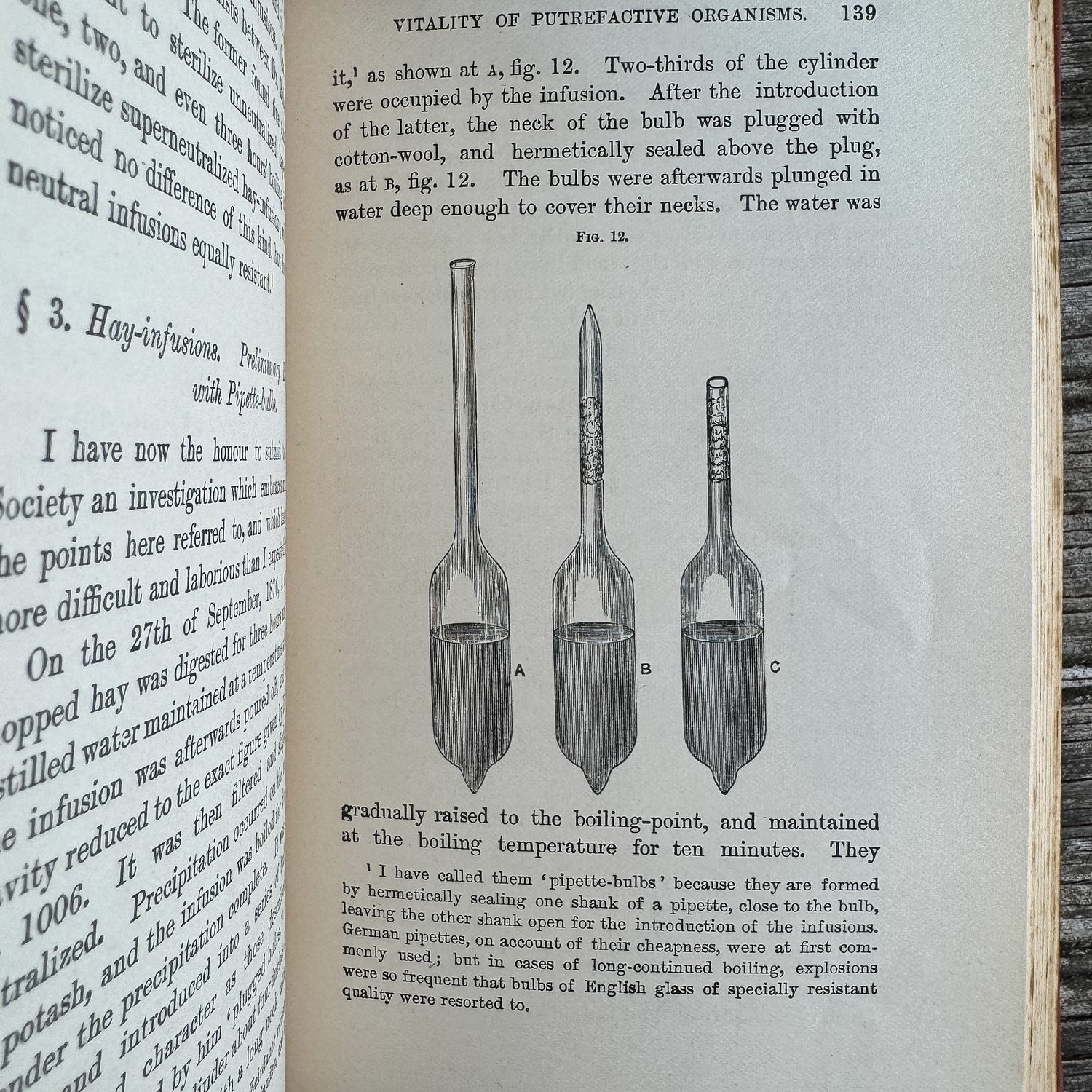 Essays on the Floating Matter of the Air in Relation to Putrefaction and Infection, John Tyndall, 1895 - Pretty Old Books