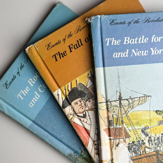 Events of the Revolution, Set of 3, 1975 Juvenile US History - Pretty Old Books