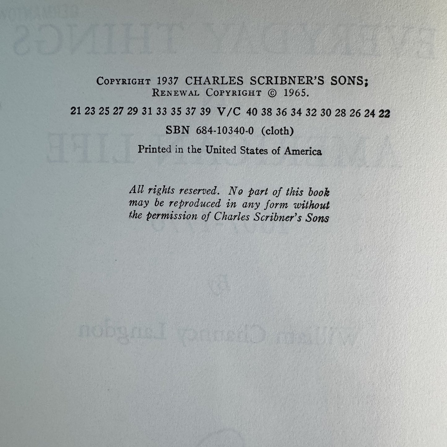 Everyday Things in American Life, 1607-1776, William Chauncey Langdon, 1965 - Pretty Old Books