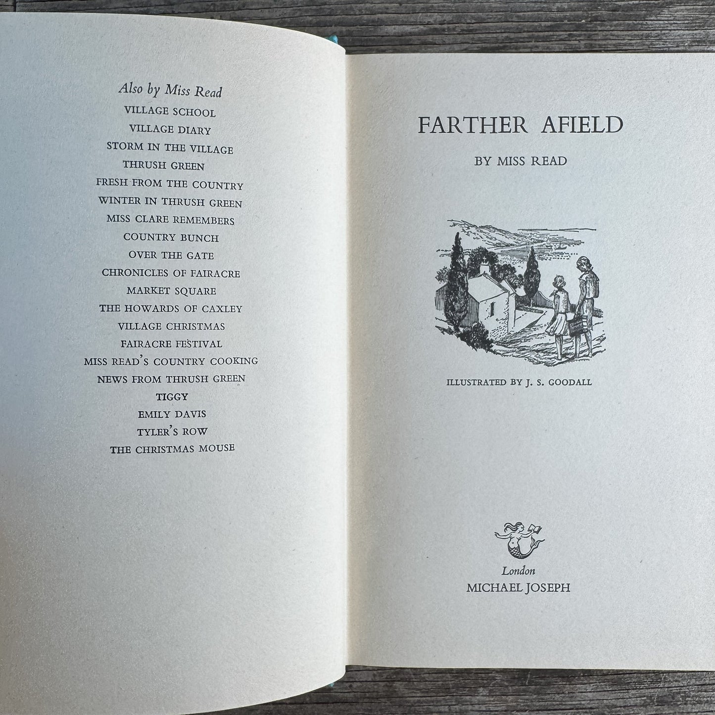 Farther Afield, Miss Read, 1974, First Edition, British - Pretty Old Books