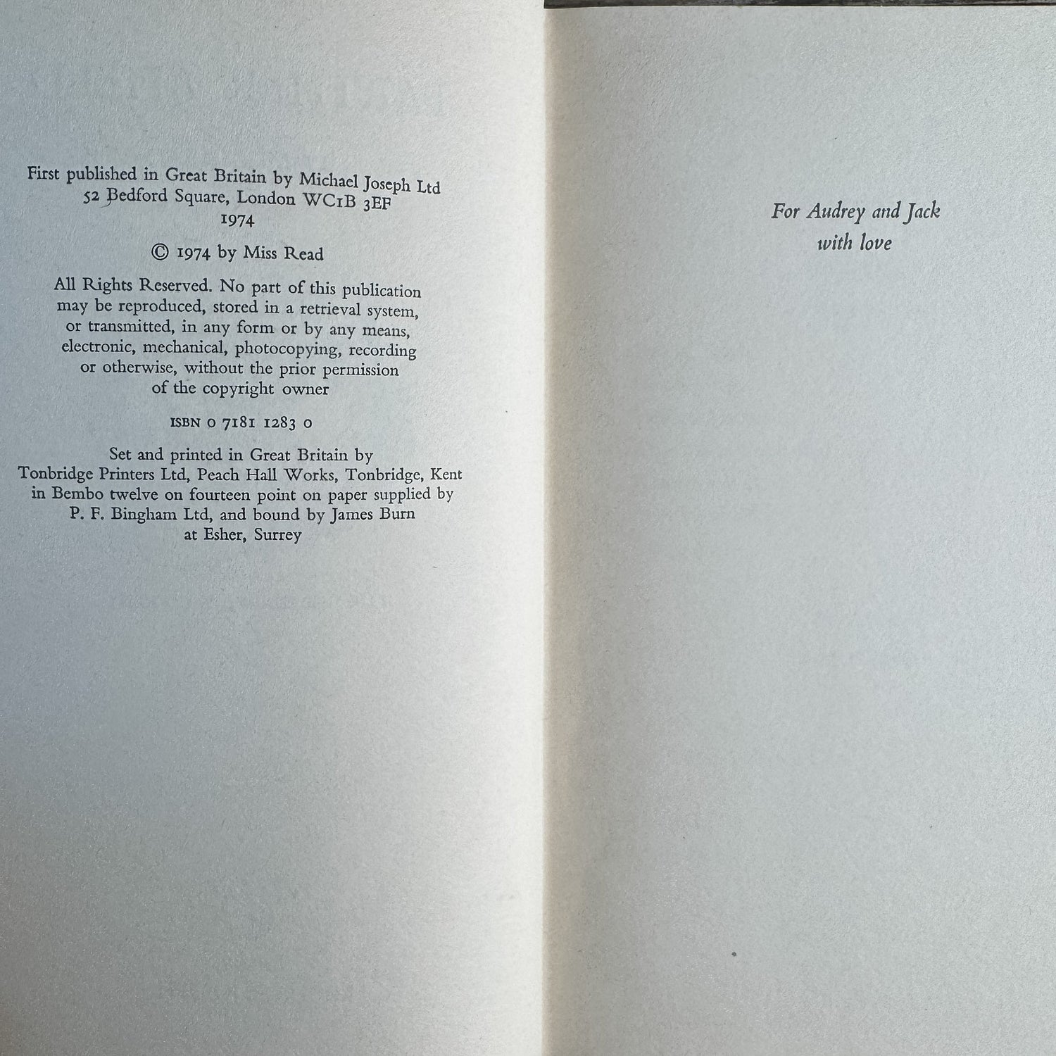 Farther Afield, Miss Read, 1974, First Edition, British - Pretty Old Books