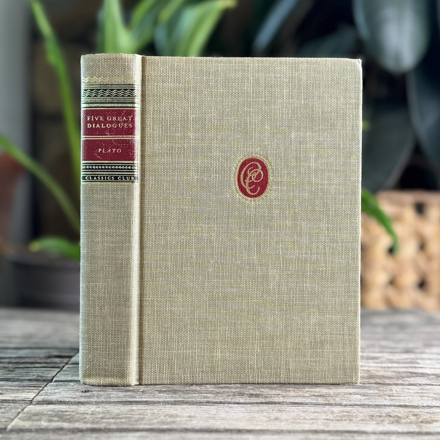 Five Dialogues of Plato, Classics Club Edition - Pretty Old Books