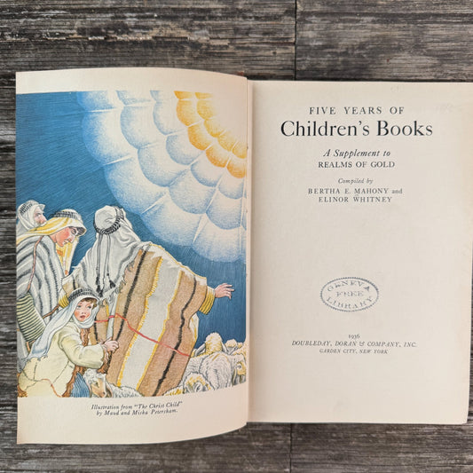 Five Years of Children's Books, Bertha E. Mahony and Elinor Whitney, 1936 - Pretty Old Books