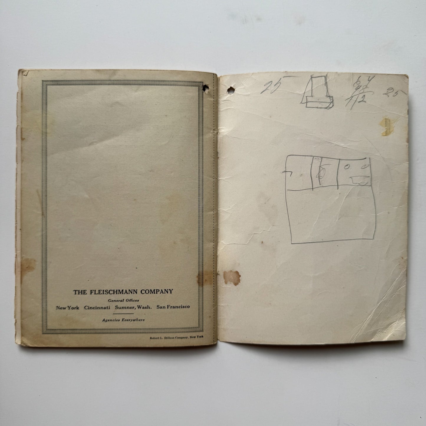 Fleischmann's Recipes for Baking Raised Breads, 1916 Cook Book - Pretty Old Books