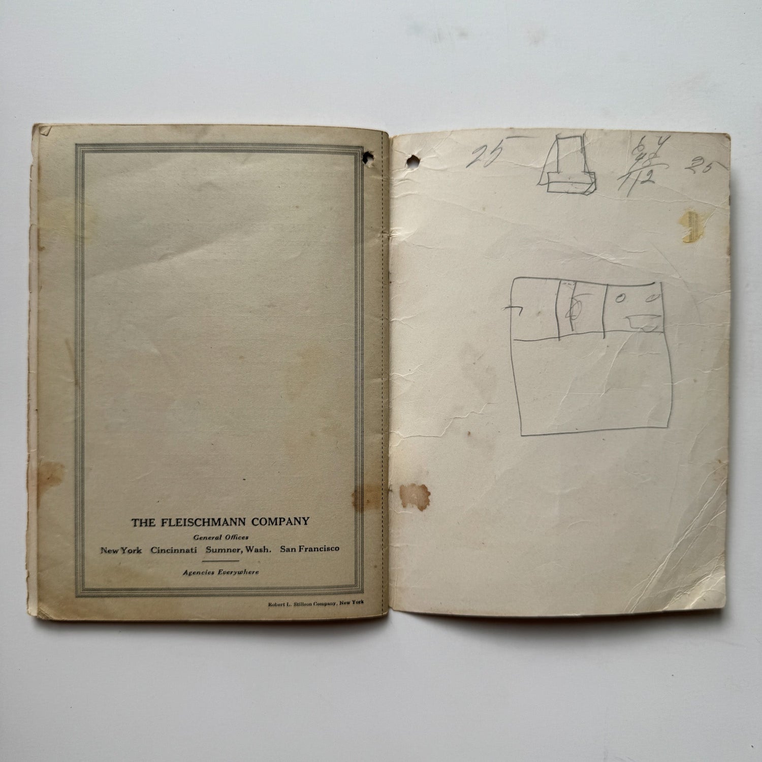 Fleischmann's Recipes for Baking Raised Breads, 1916 Cook Book - Pretty Old Books