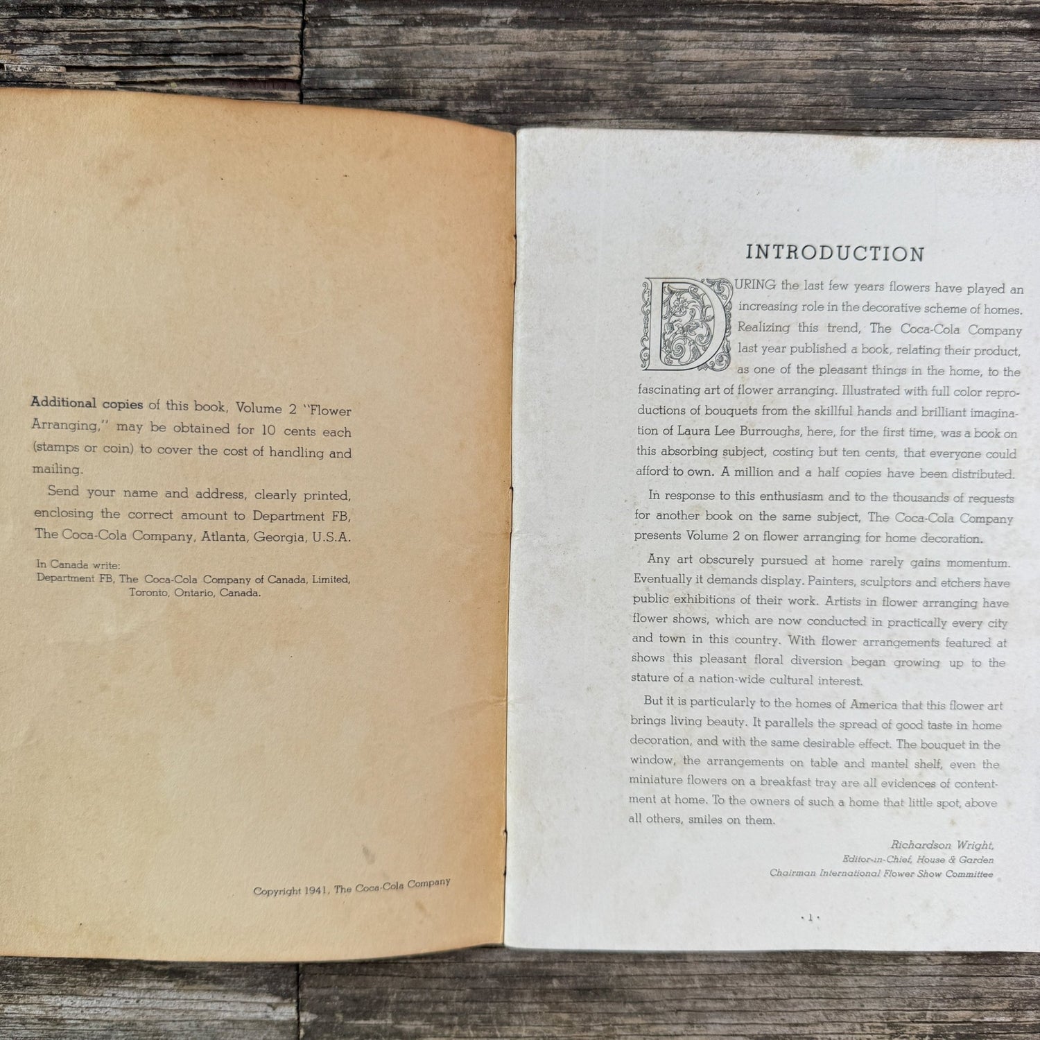 Flower Arranging: A Fascinating Hobby Vol. 2, Laura Lee Burroughs, 1941 - Pretty Old Books