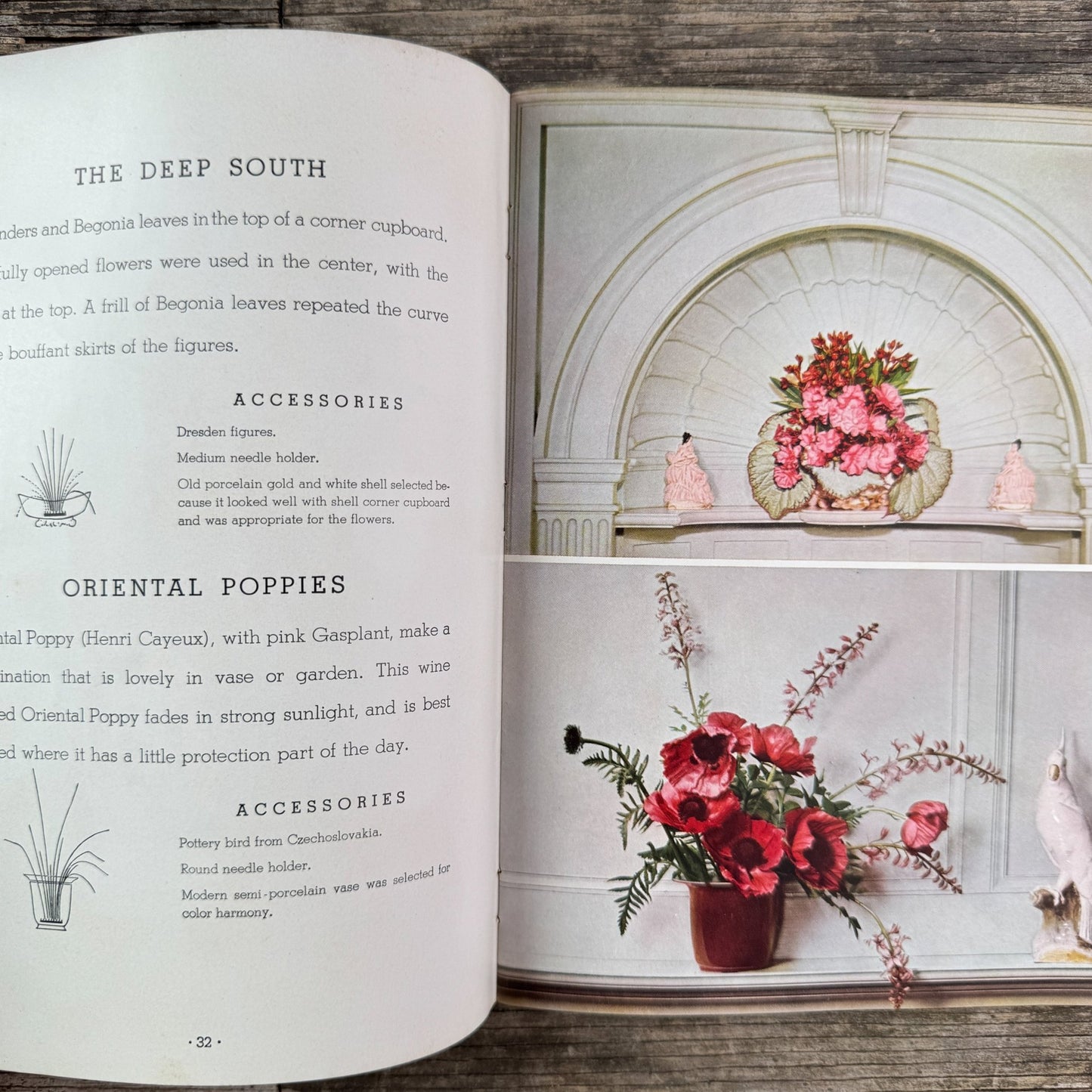 Flower Arranging: A Fascinating Hobby Vol. 2, Laura Lee Burroughs, 1941 - Pretty Old Books