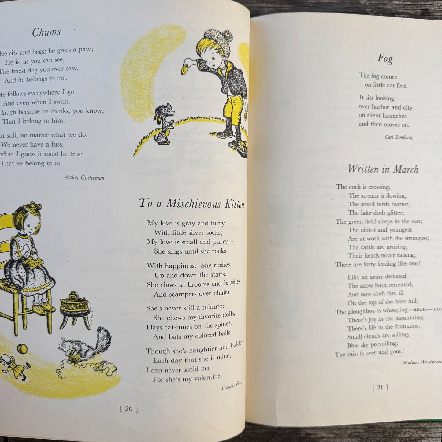 For a Child: Great Poems Old and New, 1947 Poetry Anthology - Pretty Old Books