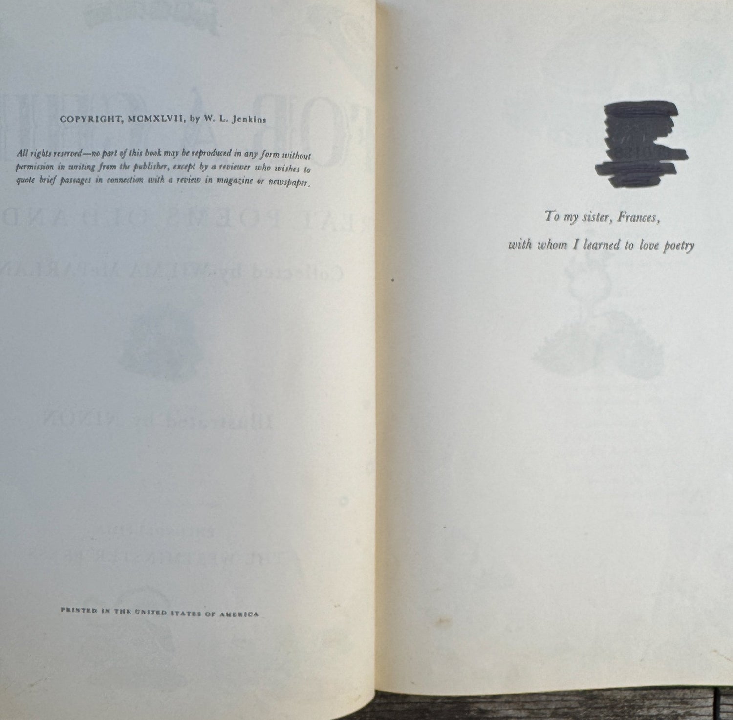 For a Child: Great Poems Old and New, 1947 Poetry Anthology - Pretty Old Books