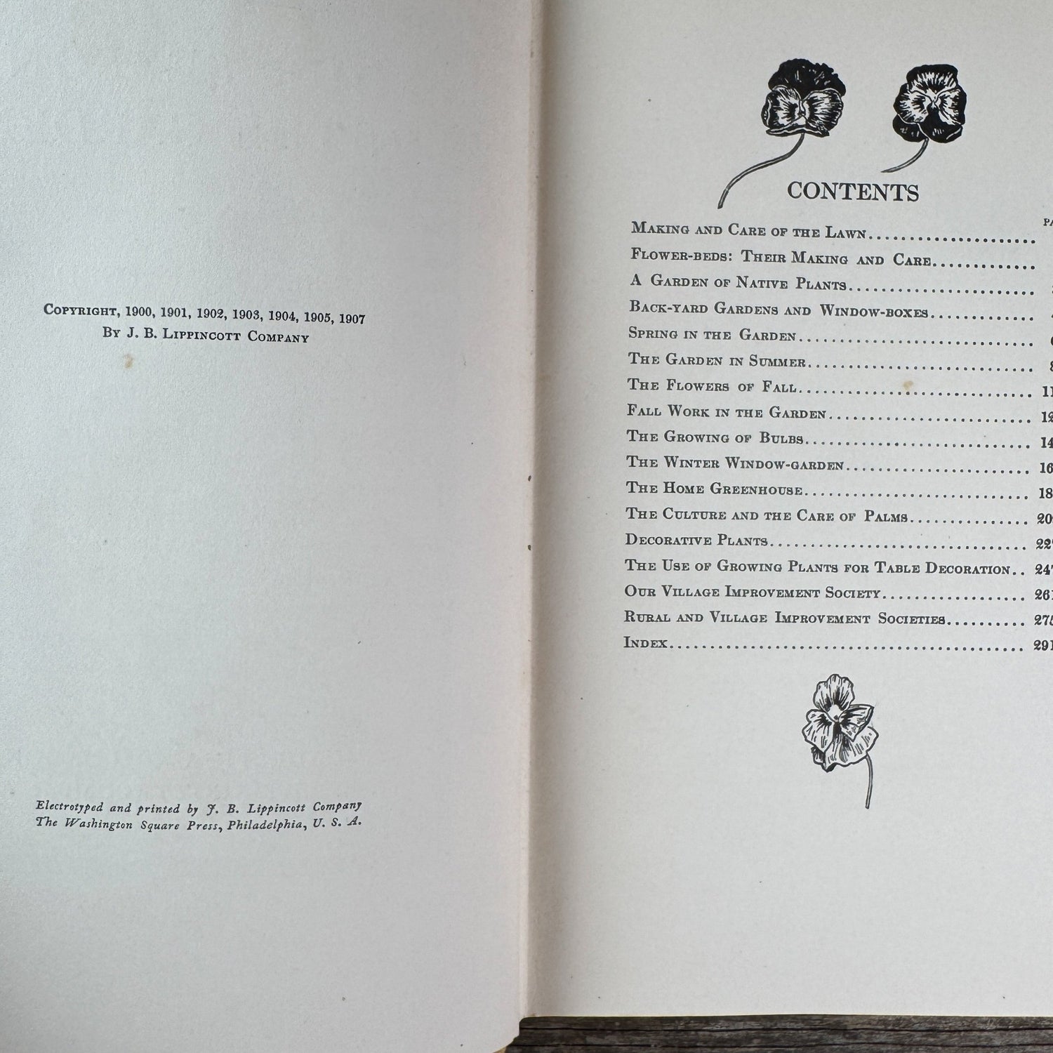 Four Seasons in the Garden, Eben E. Rexford, 1907 - Pretty Old Books