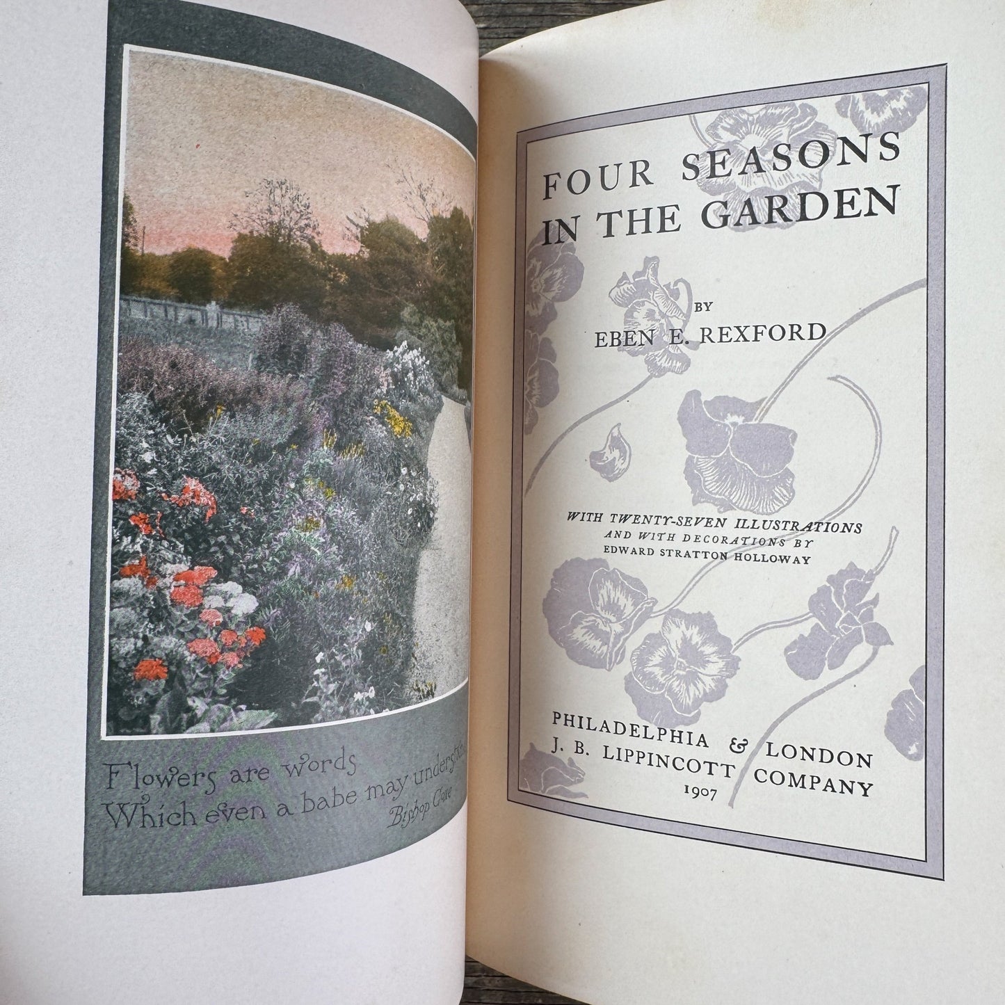 Four Seasons in the Garden, Eben E. Rexford, 1907 - Pretty Old Books