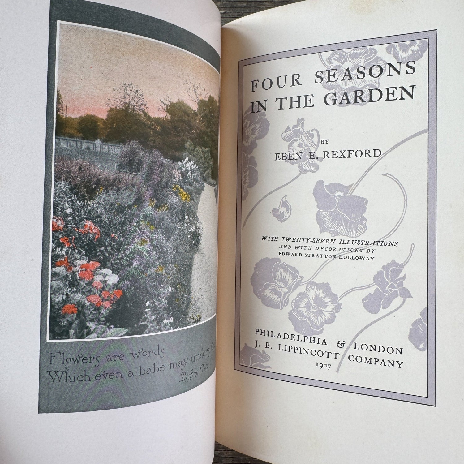 Four Seasons in the Garden, Eben E. Rexford, 1907 - Pretty Old Books