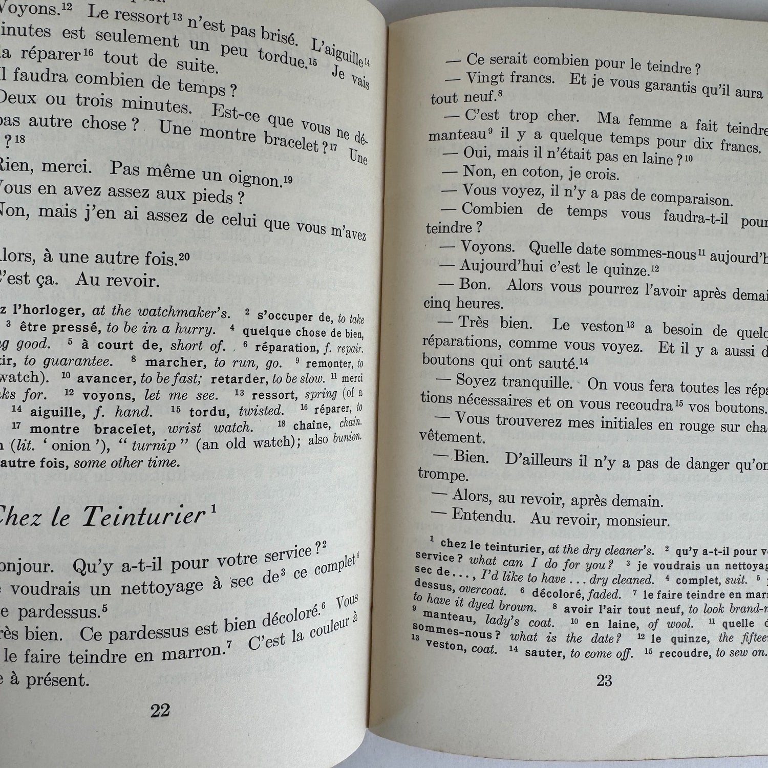 French Conversation: Set of 3 Vintage Paperbacks - Pretty Old Books