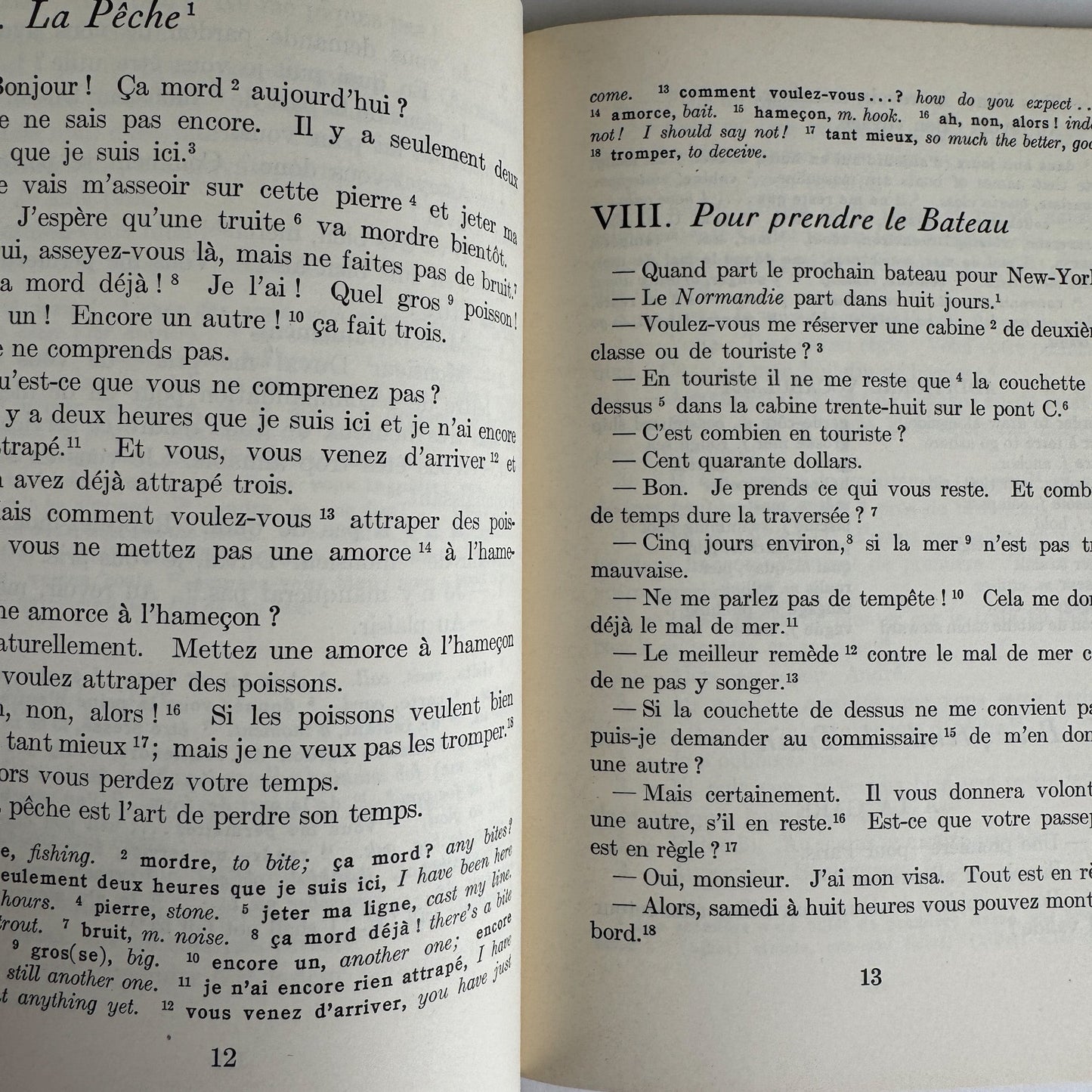 French Conversation: Set of 3 Vintage Paperbacks - Pretty Old Books