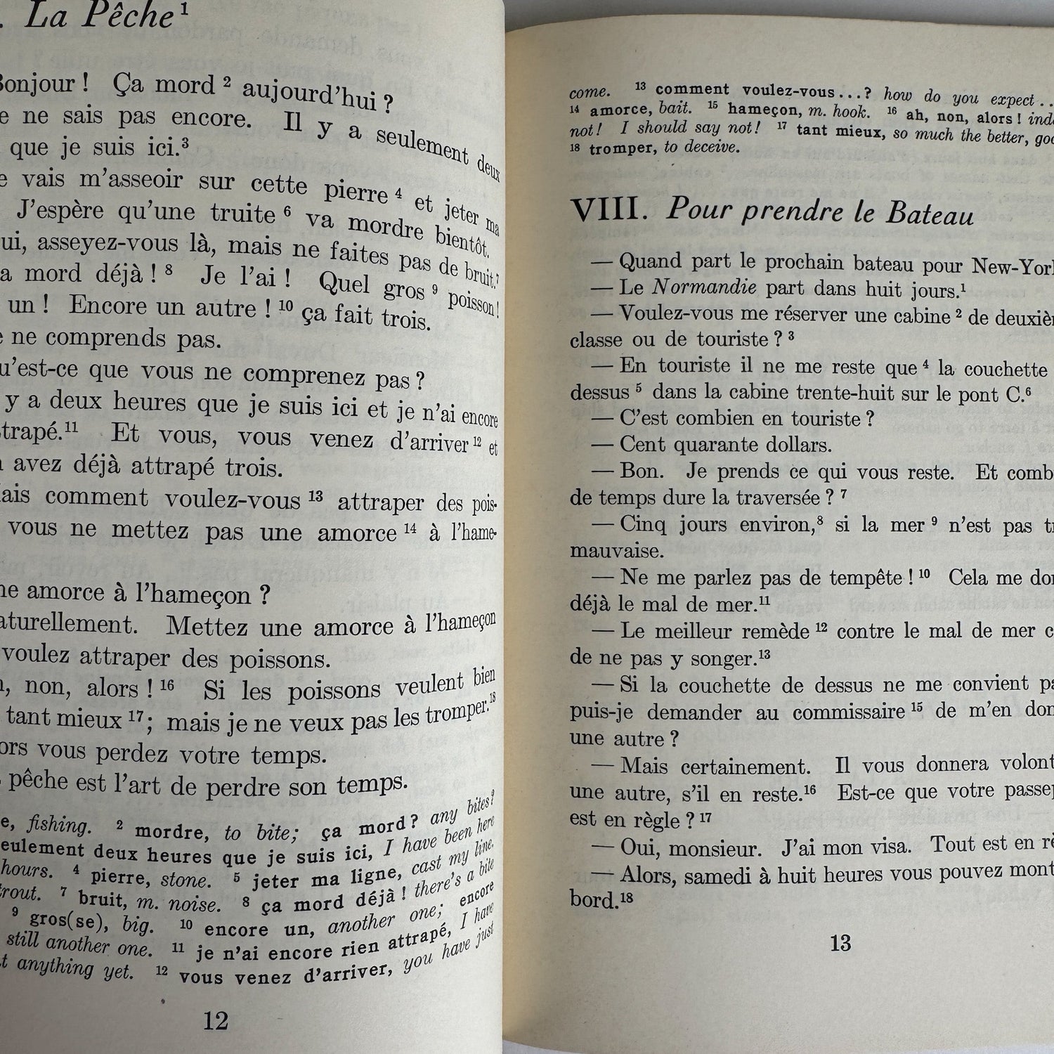 French Conversation: Set of 3 Vintage Paperbacks - Pretty Old Books