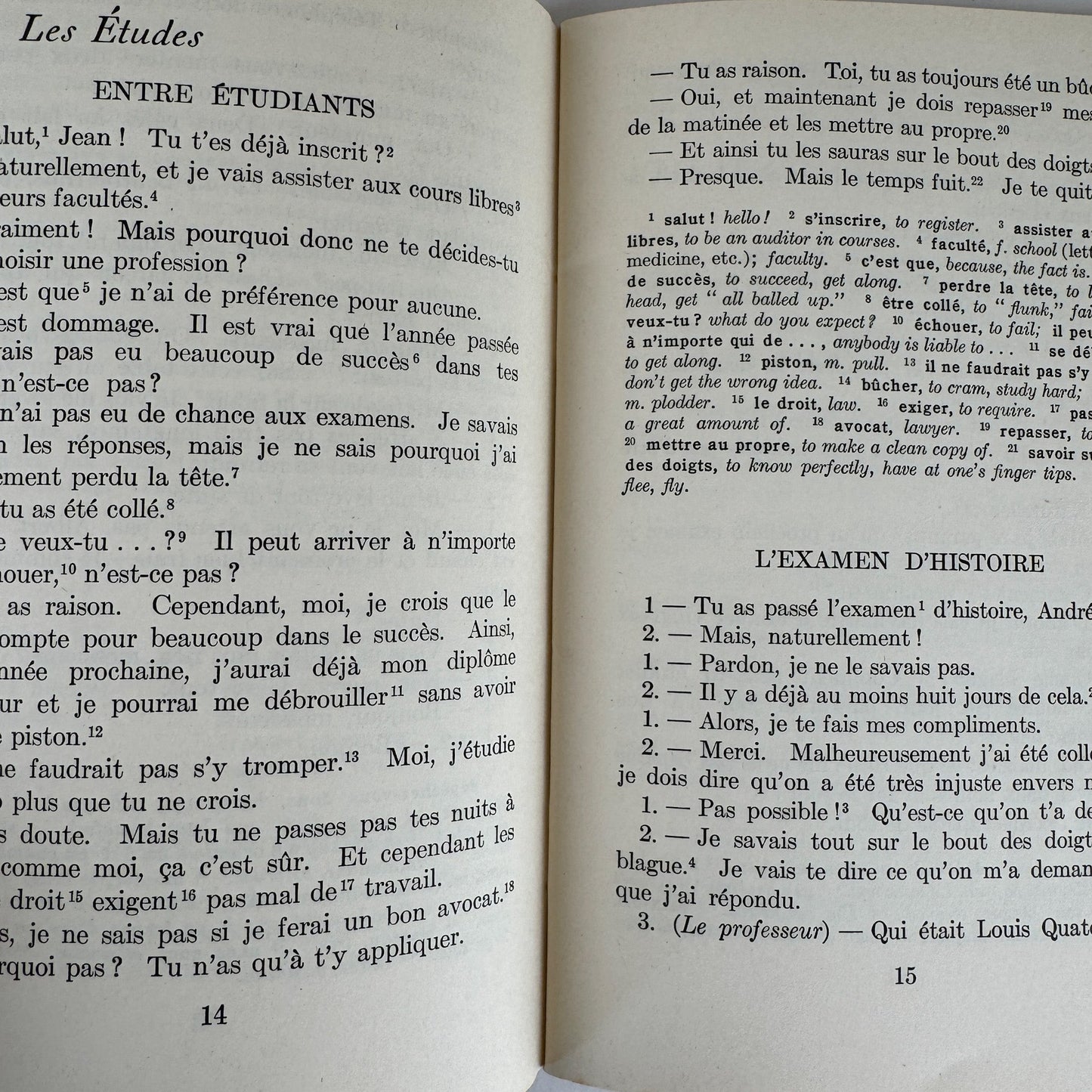 French Conversation: Set of 3 Vintage Paperbacks - Pretty Old Books