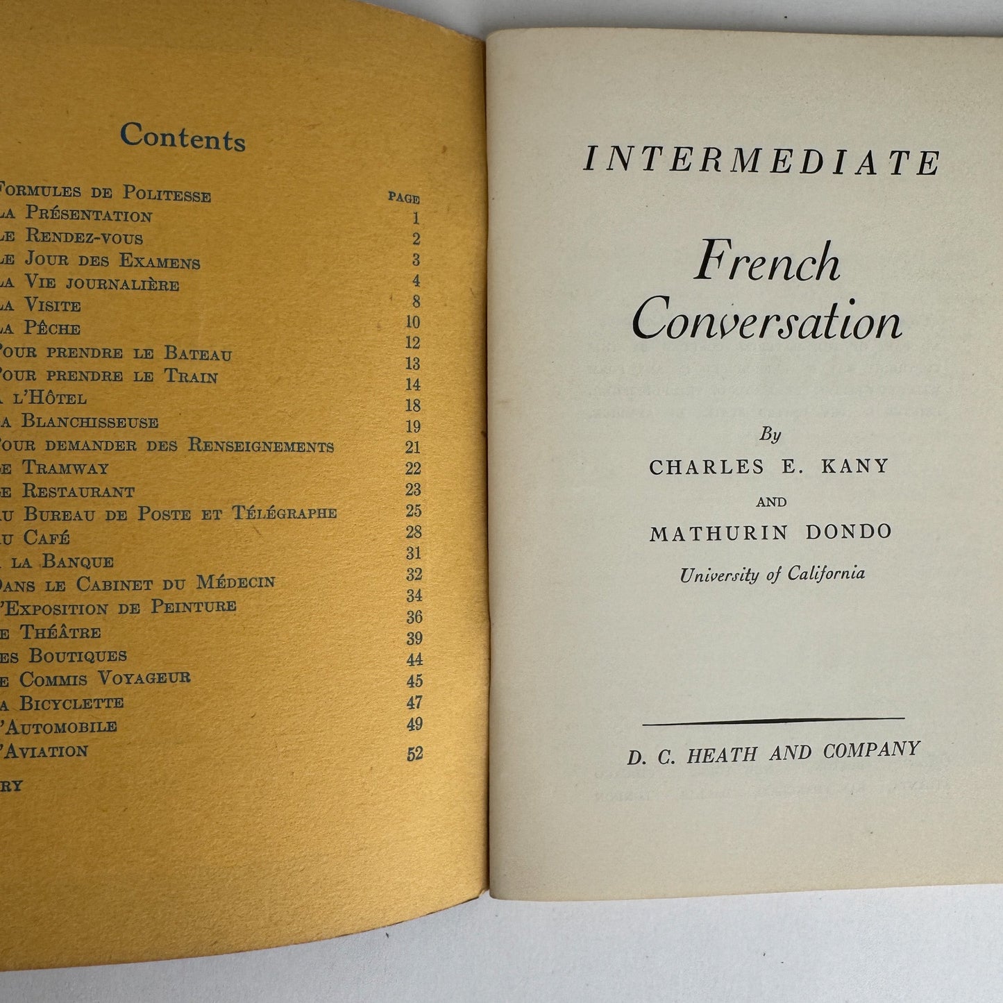 French Conversation: Set of 3 Vintage Paperbacks - Pretty Old Books