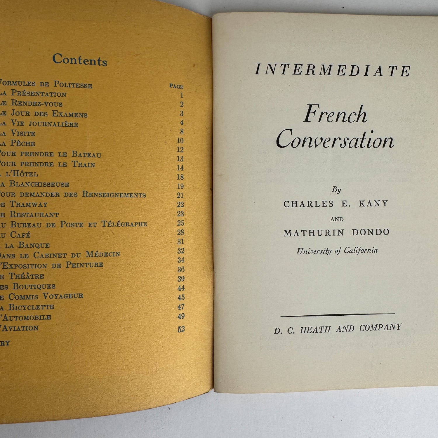 French Conversation: Set of 3 Vintage Paperbacks - Pretty Old Books