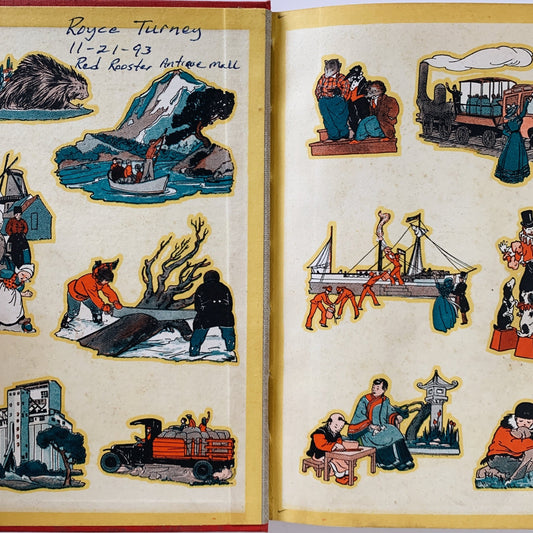 Friends Around the World, The Curriculum Readers 3, Baker & Reed, 1938 School Book - Pretty Old Books