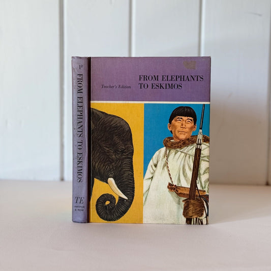 From Elephants to Eskimos Teacher's Edition, 1966 School English Book - Pretty Old Books