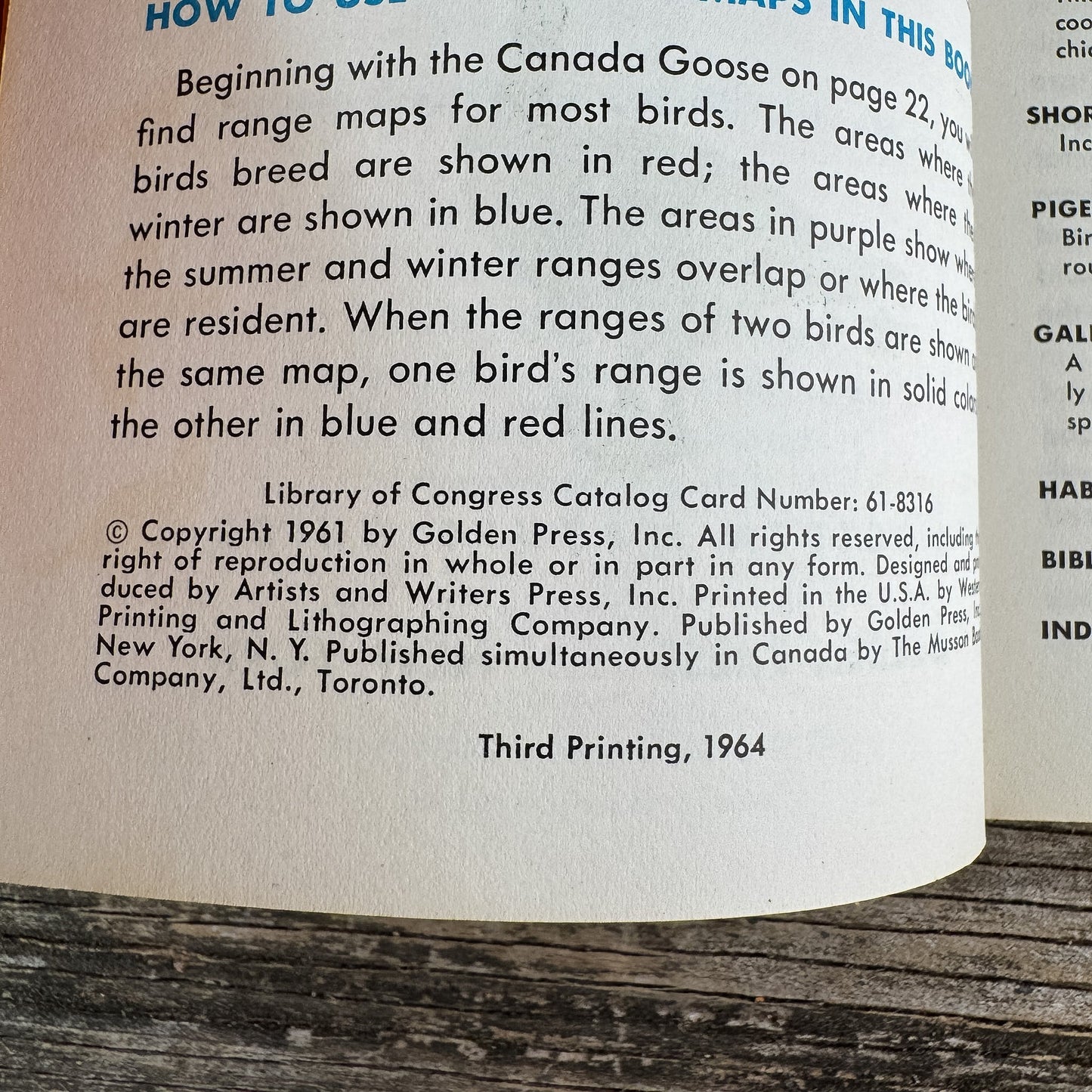Game Birds, A Golden Guide, 1961 - Pretty Old Books