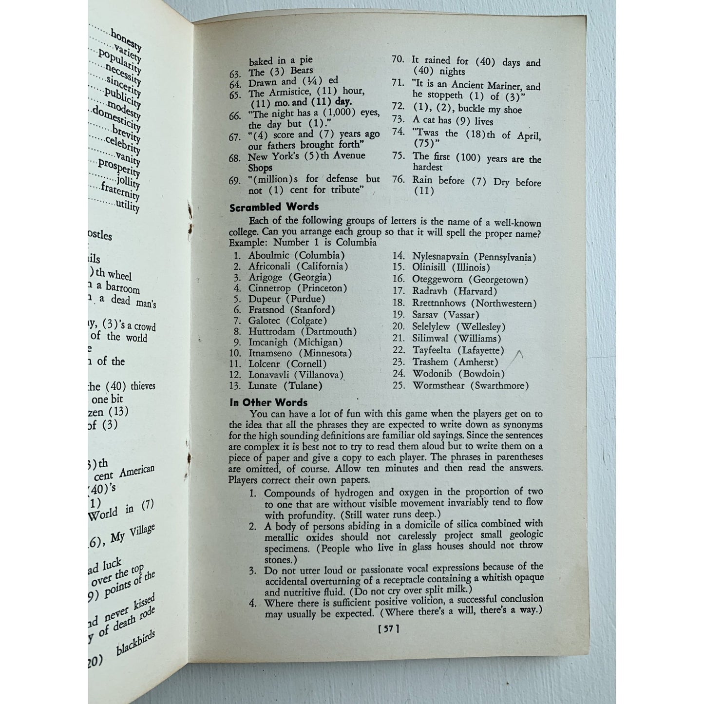 Games for Boys and Men, 1942, National Recreation Association, Paperback - Pretty Old Books