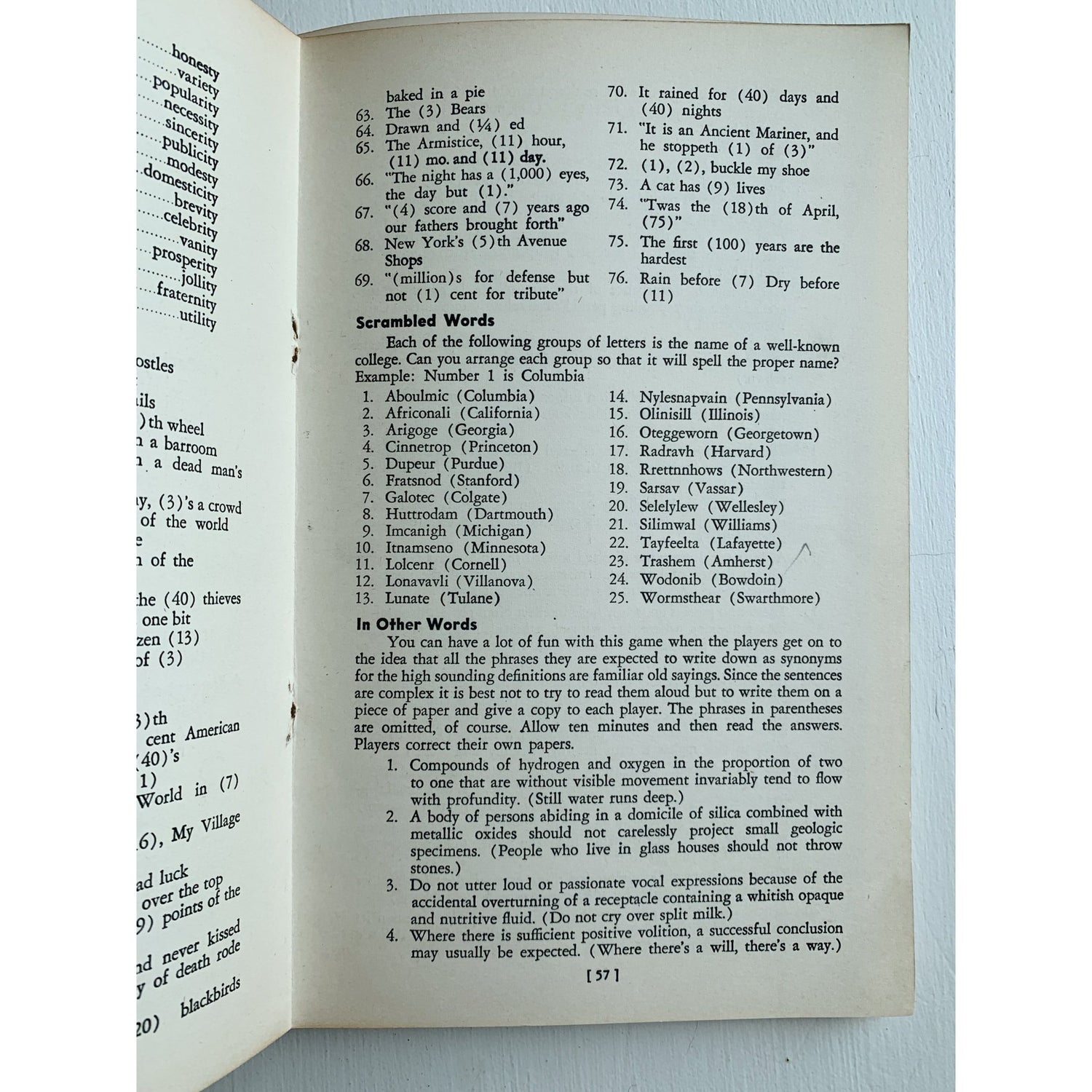 Games for Boys and Men, 1942, National Recreation Association, Paperback - Pretty Old Books