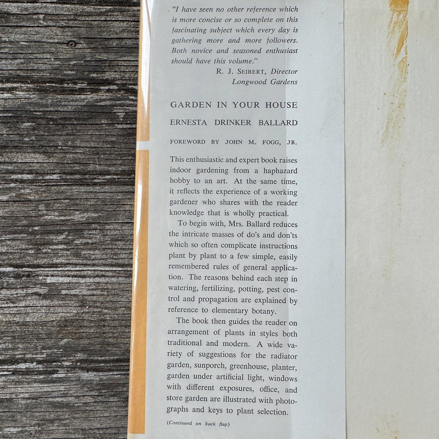 Garden in Your House by Ernesta Drinker Ballard, 1958 - Pretty Old Books