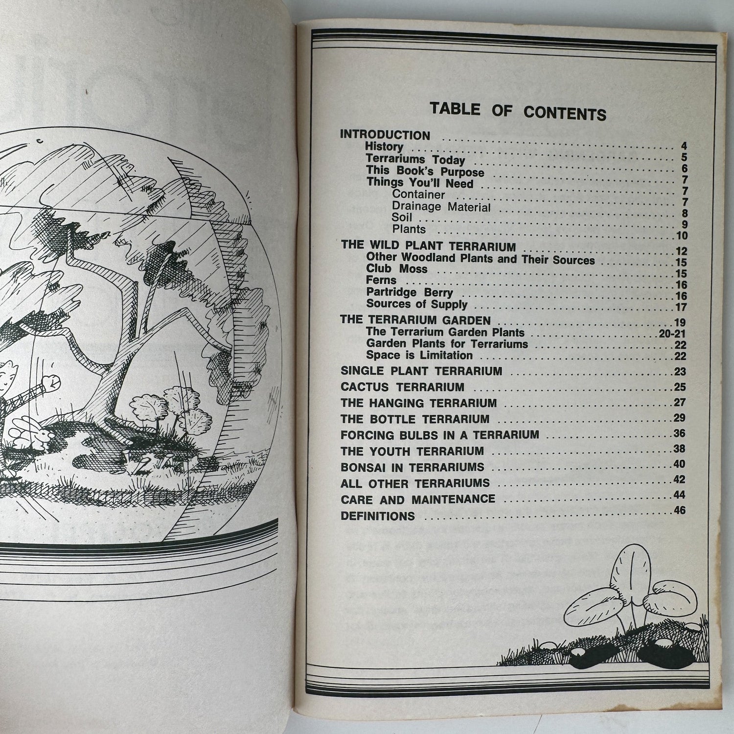 Gardening With Terrariums, Vintage Paperback Illustrated Guide 1973 - Pretty Old Books