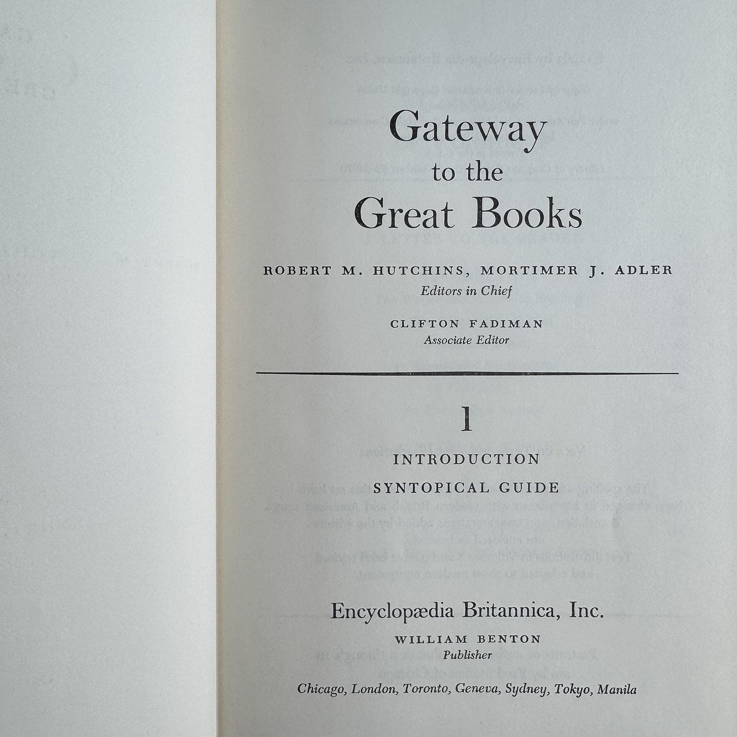 Gateway to the Great Books Vintage Gray and Black Masculine Mid-Century Shelf Styling Prop 1963 - Pretty Old Books