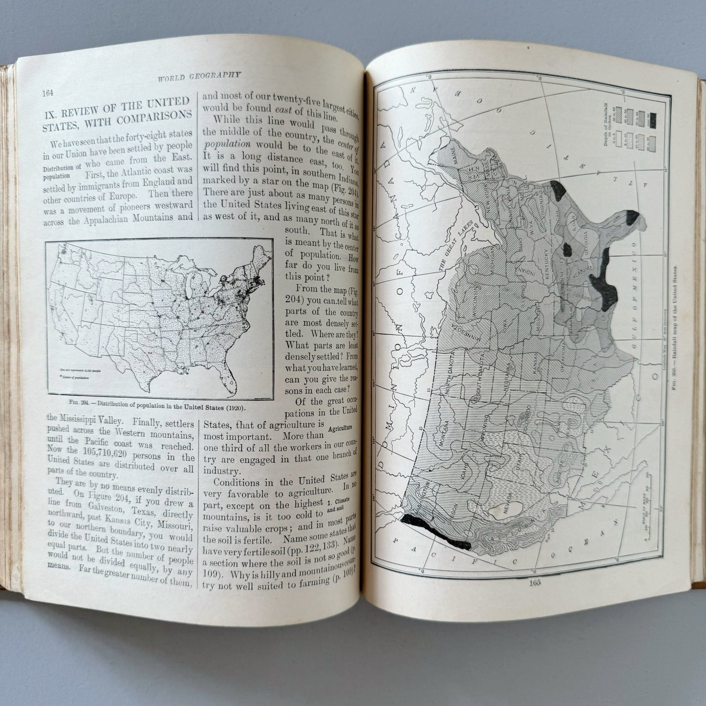 Geography First Book, Antique State of Kansas 1923 School Book - Pretty Old Books