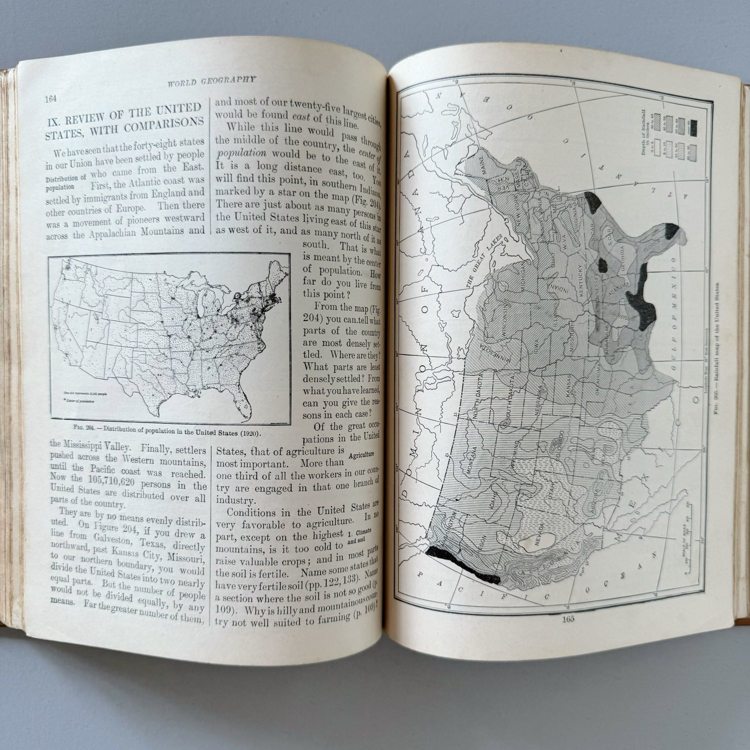 Geography First Book, Antique State of Kansas 1923 School Book - Pretty Old Books