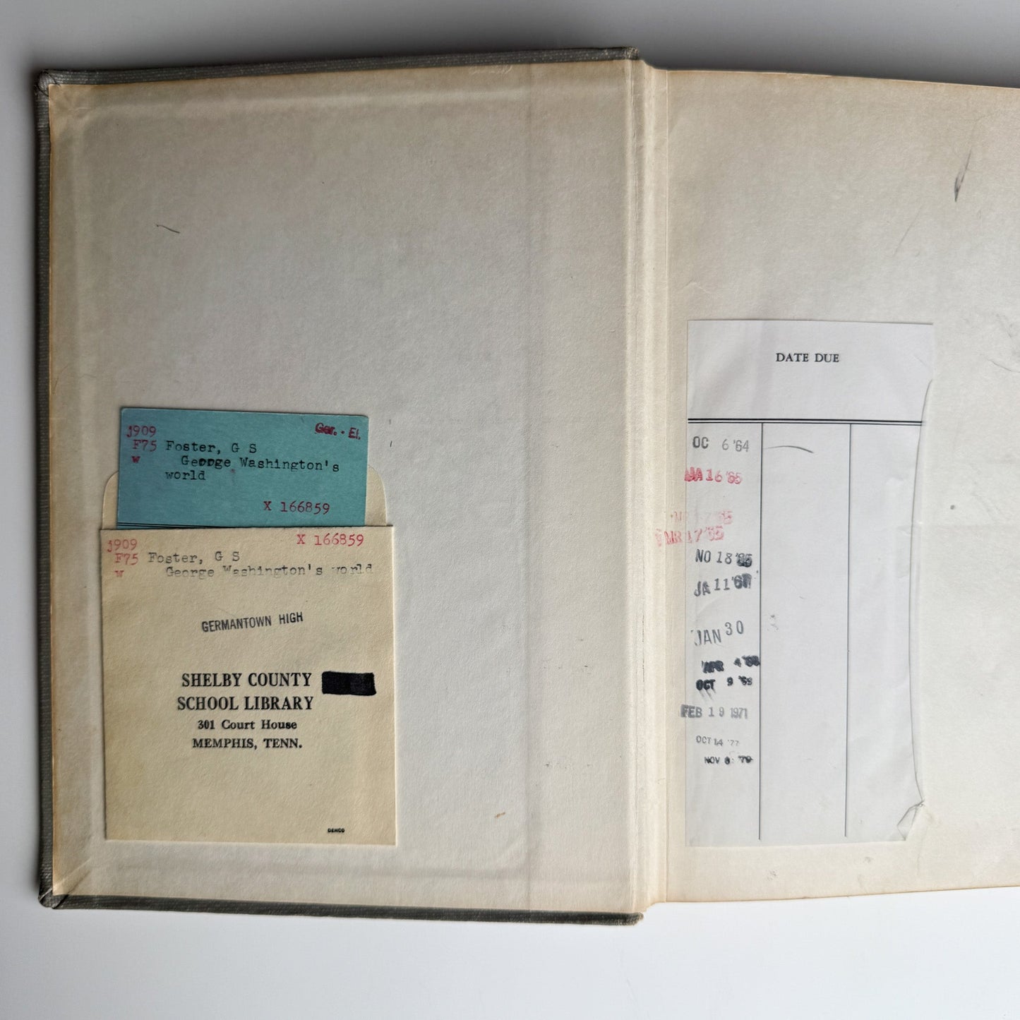 George Washington's World, Genevieve Foster, 1941 - Pretty Old Books