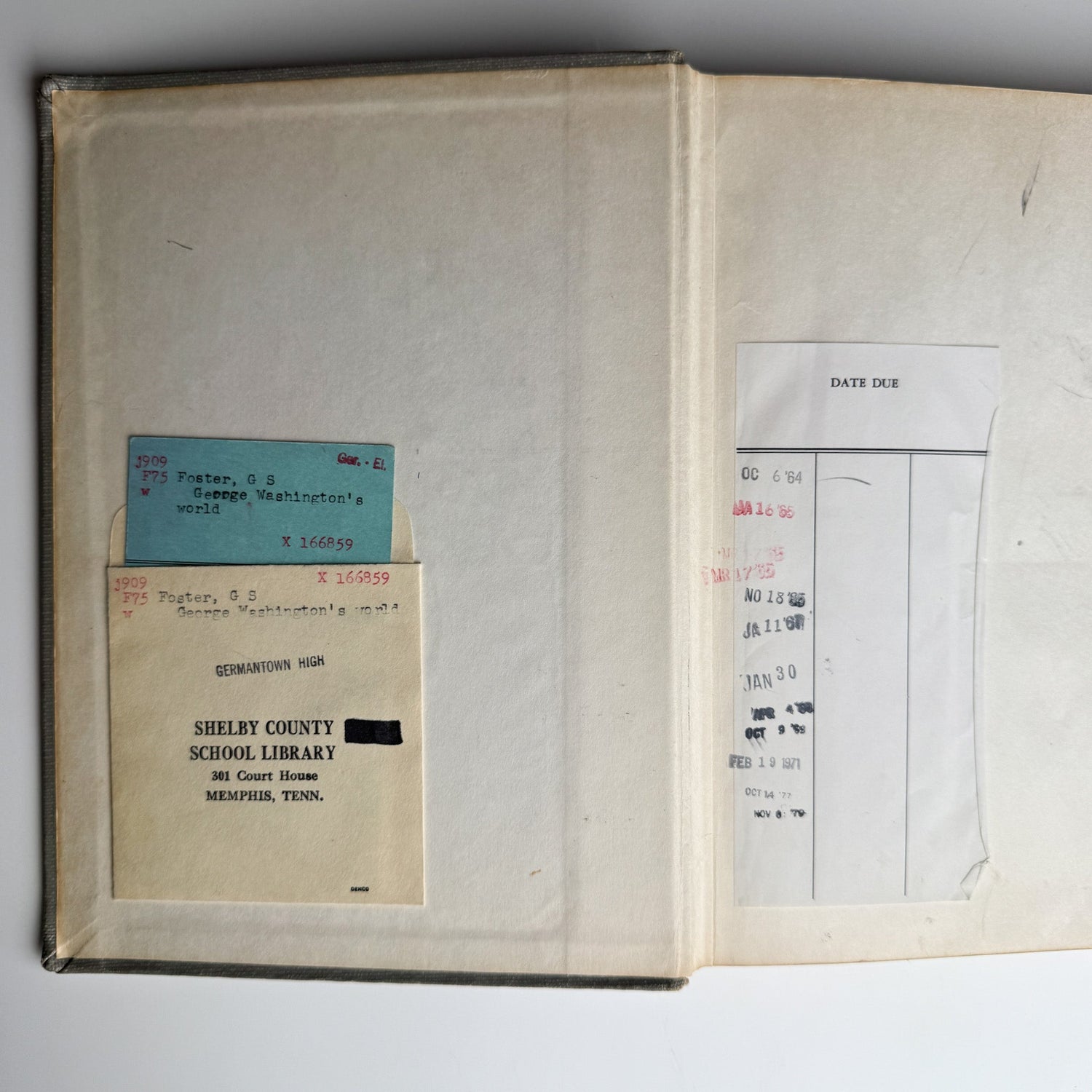 George Washington's World, Genevieve Foster, 1941 - Pretty Old Books