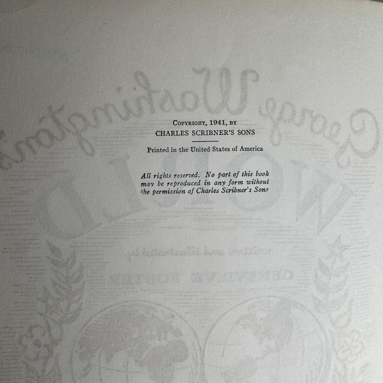 George Washington's World, Genevieve Foster, 1941 - Pretty Old Books