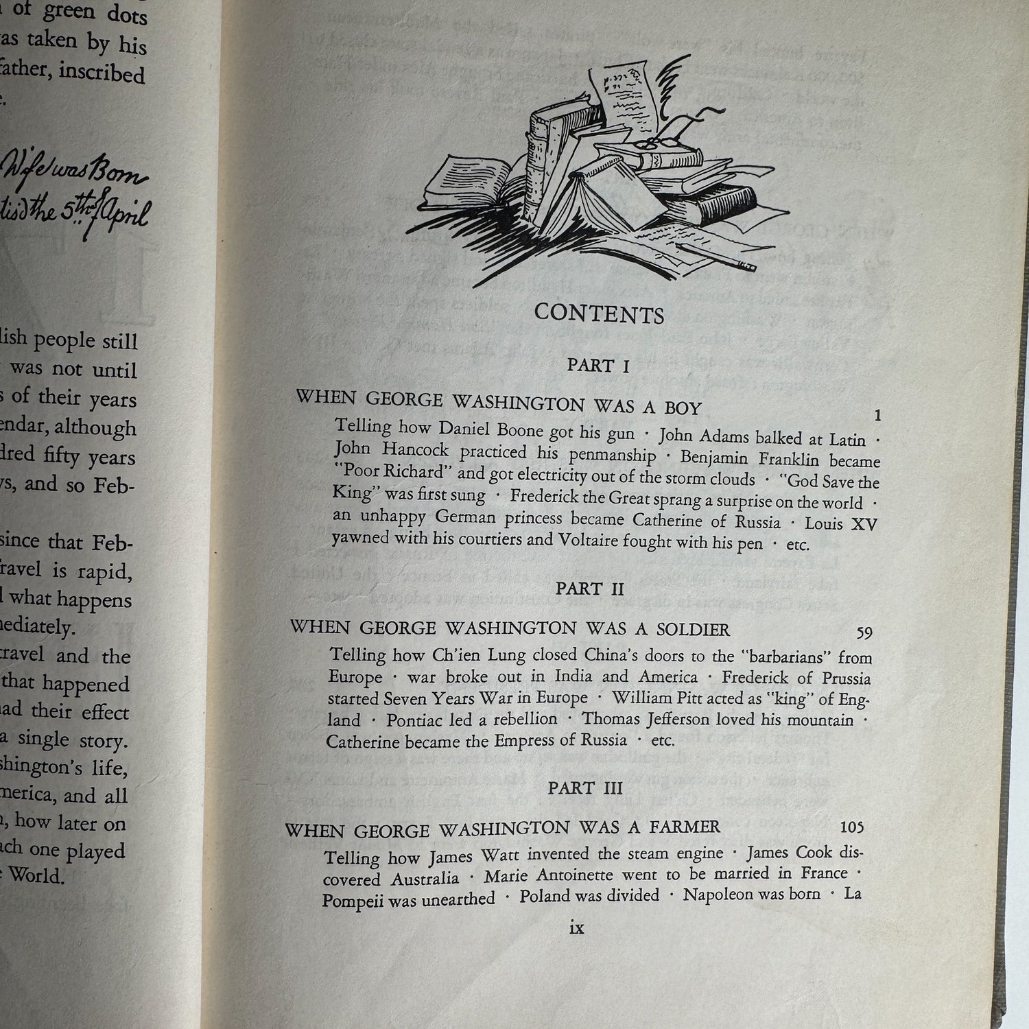 George Washington's World, Genevieve Foster, 1941 - Pretty Old Books