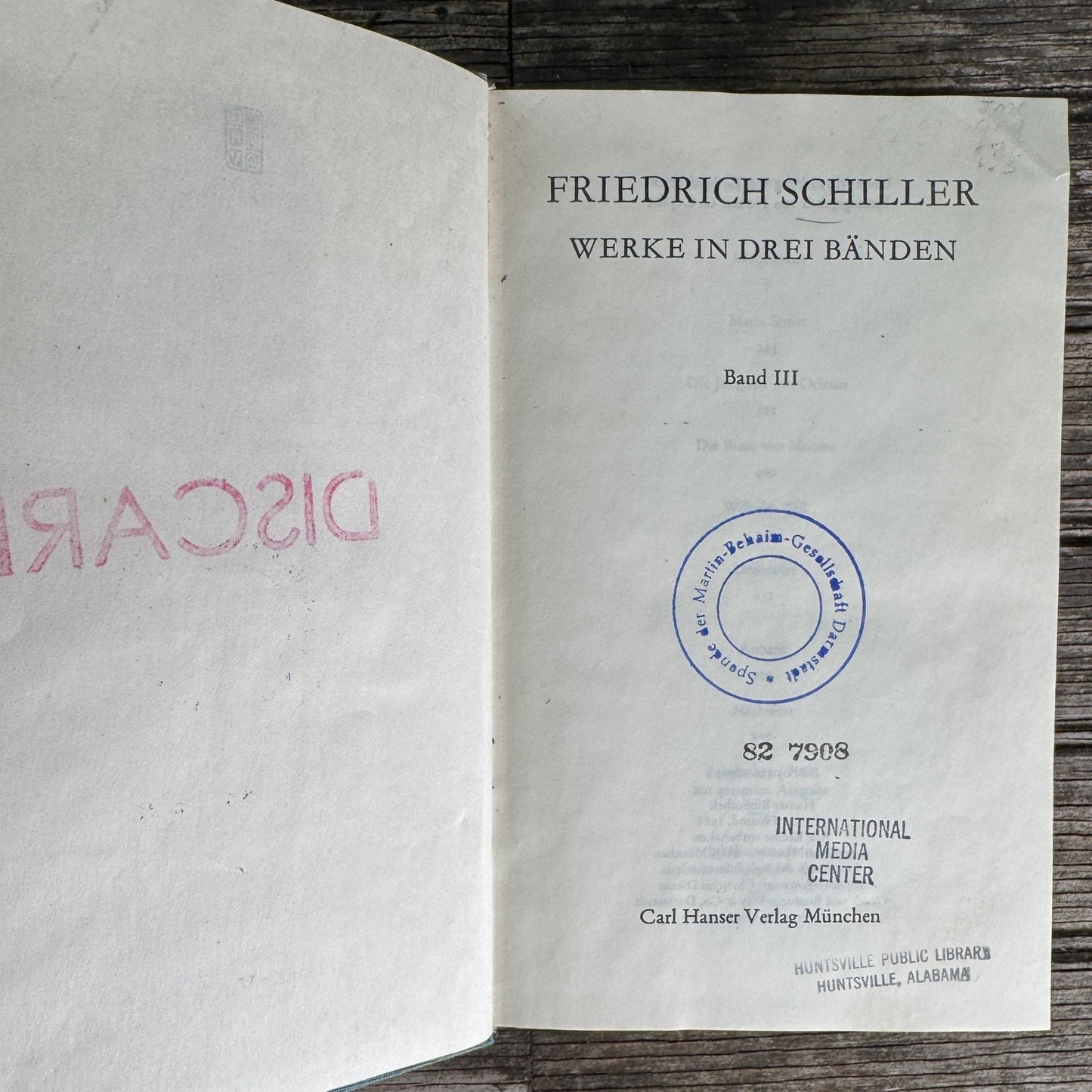 German Vintage Schiller's Works, 3 - Volume Set, 1981 - Pretty Old Books