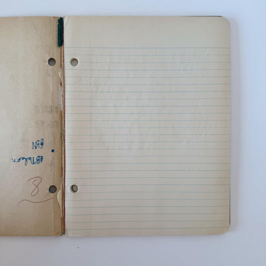 Gladiator Filler Pad, Vintage Blank Wide Ruled Notebook Paper - Pretty Old Books
