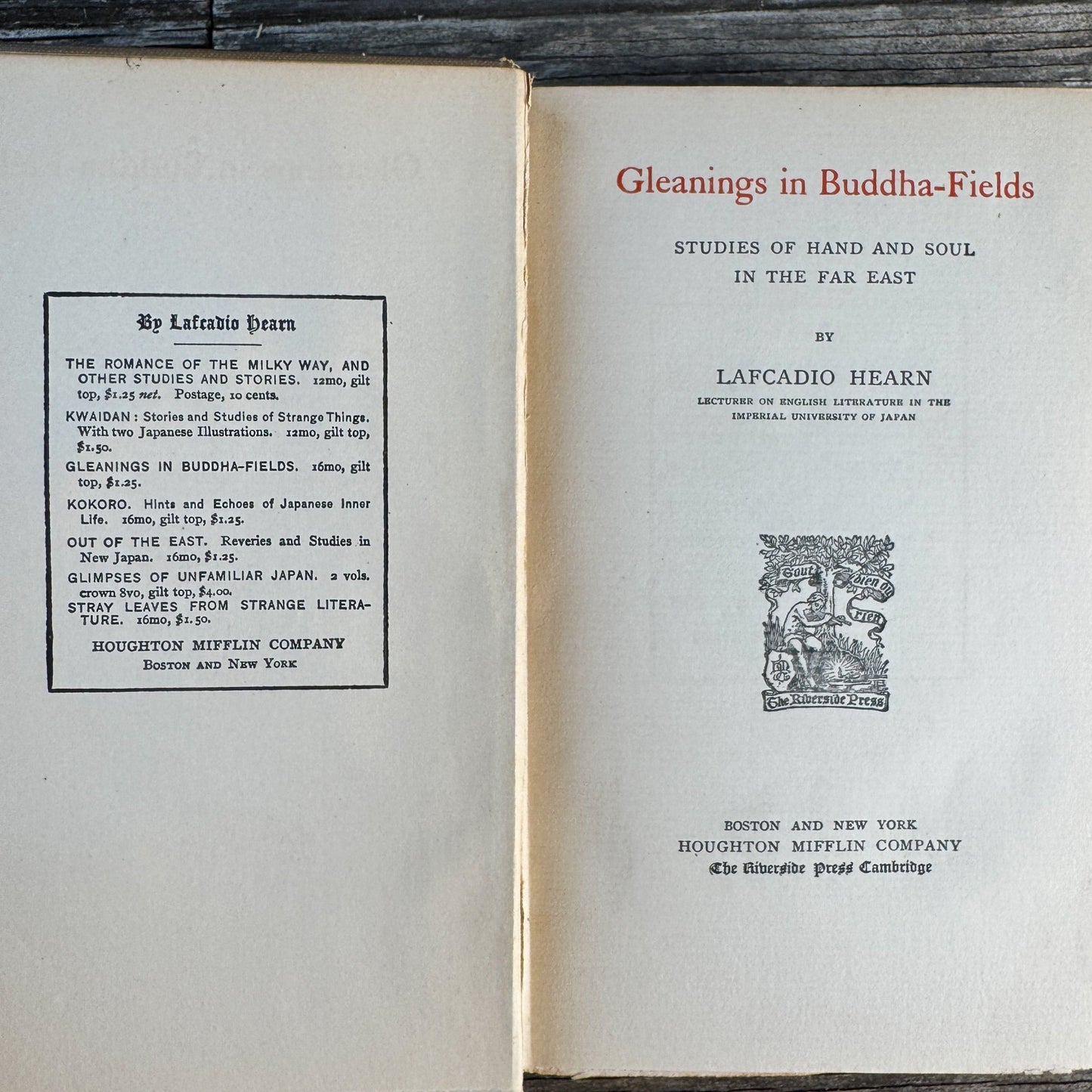 Gleanings in Buddha-Fields: Studies of Hand and Soul in the Far East, 1897 - Pretty Old Books