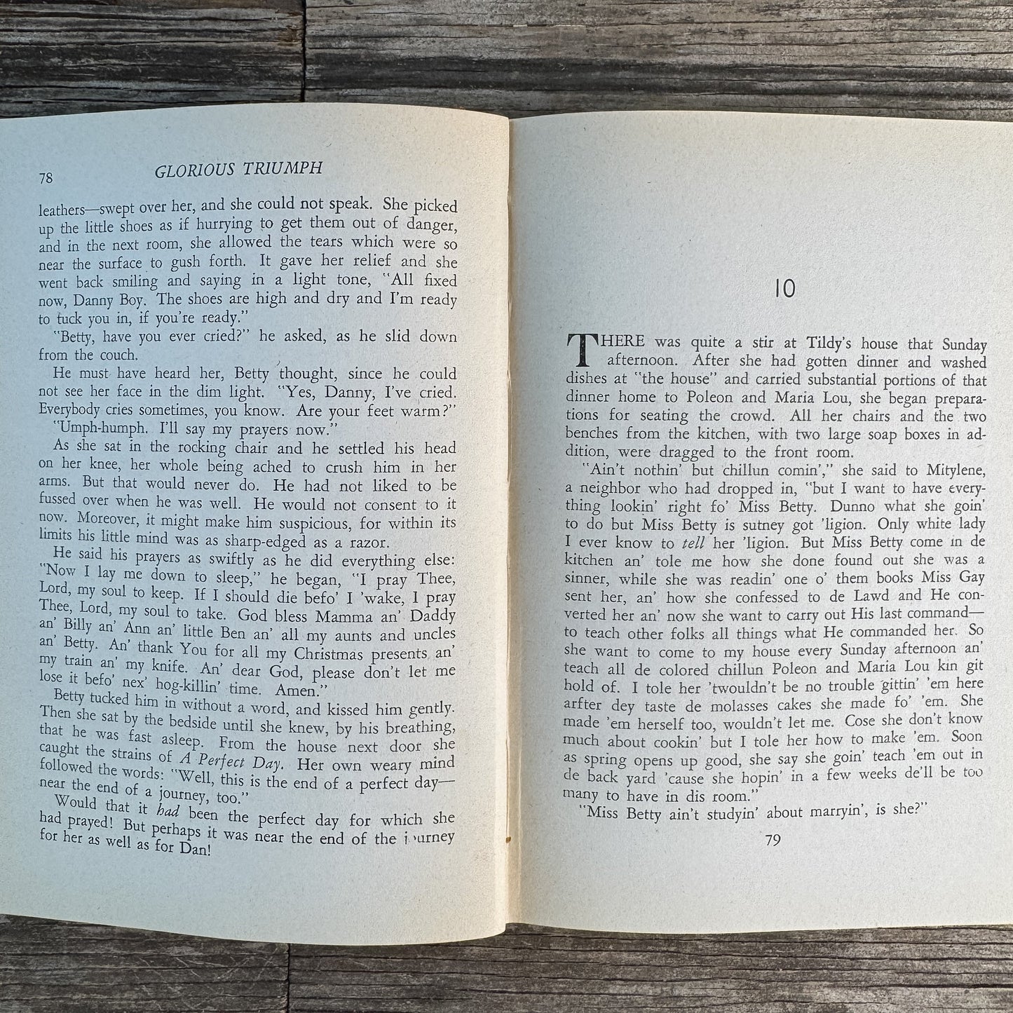 Glorious Triumph, Louise Harrison McCraw, 1938 Christian Fiction - Pretty Old Books