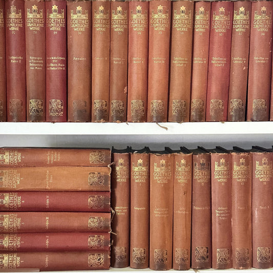Goethe's Complete Works, 40 Volumes, 1902, German-Language - Pretty Old Books