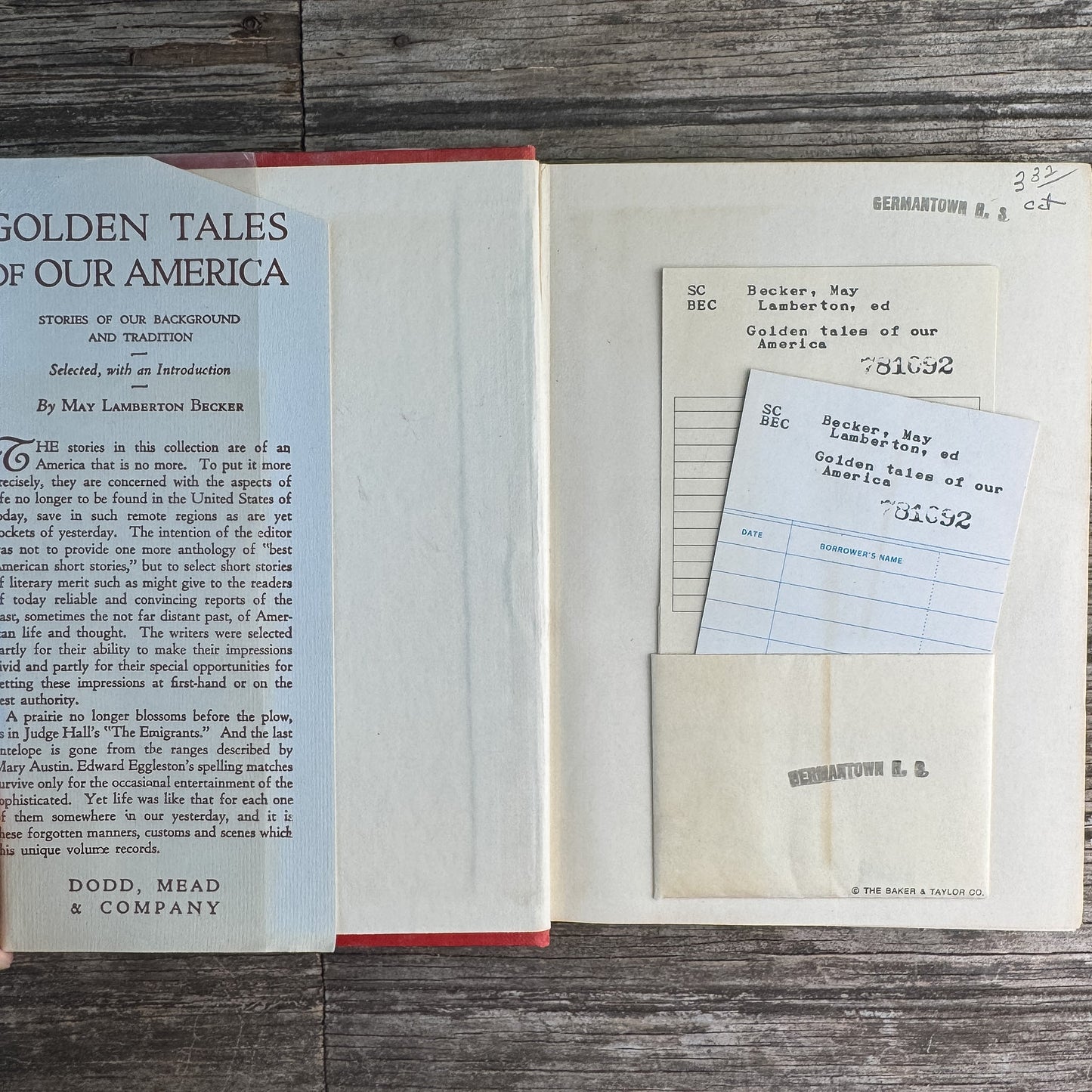 Golden Tales of Our America, May Lamberton Becker, 1929 - Pretty Old Books