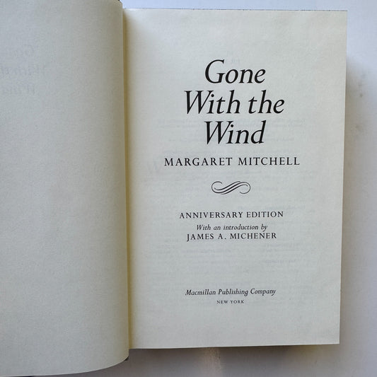 Gone With the Wind, Margaret Mitchell Anniversary Edition, 1975, Hardcover - Pretty Old Books