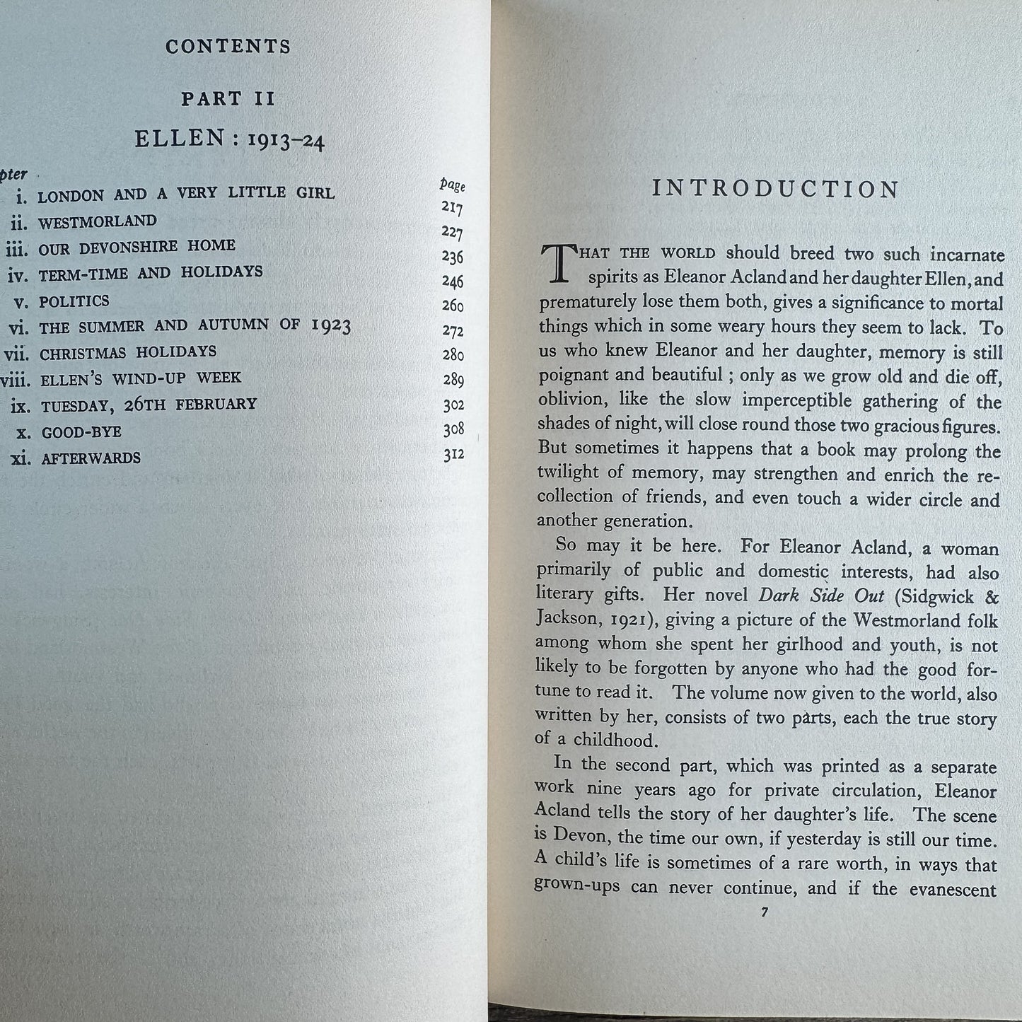 Good-bye for the Present: The Story of Two Childhoods, Eleanor Acland, 1935 - Pretty Old Books