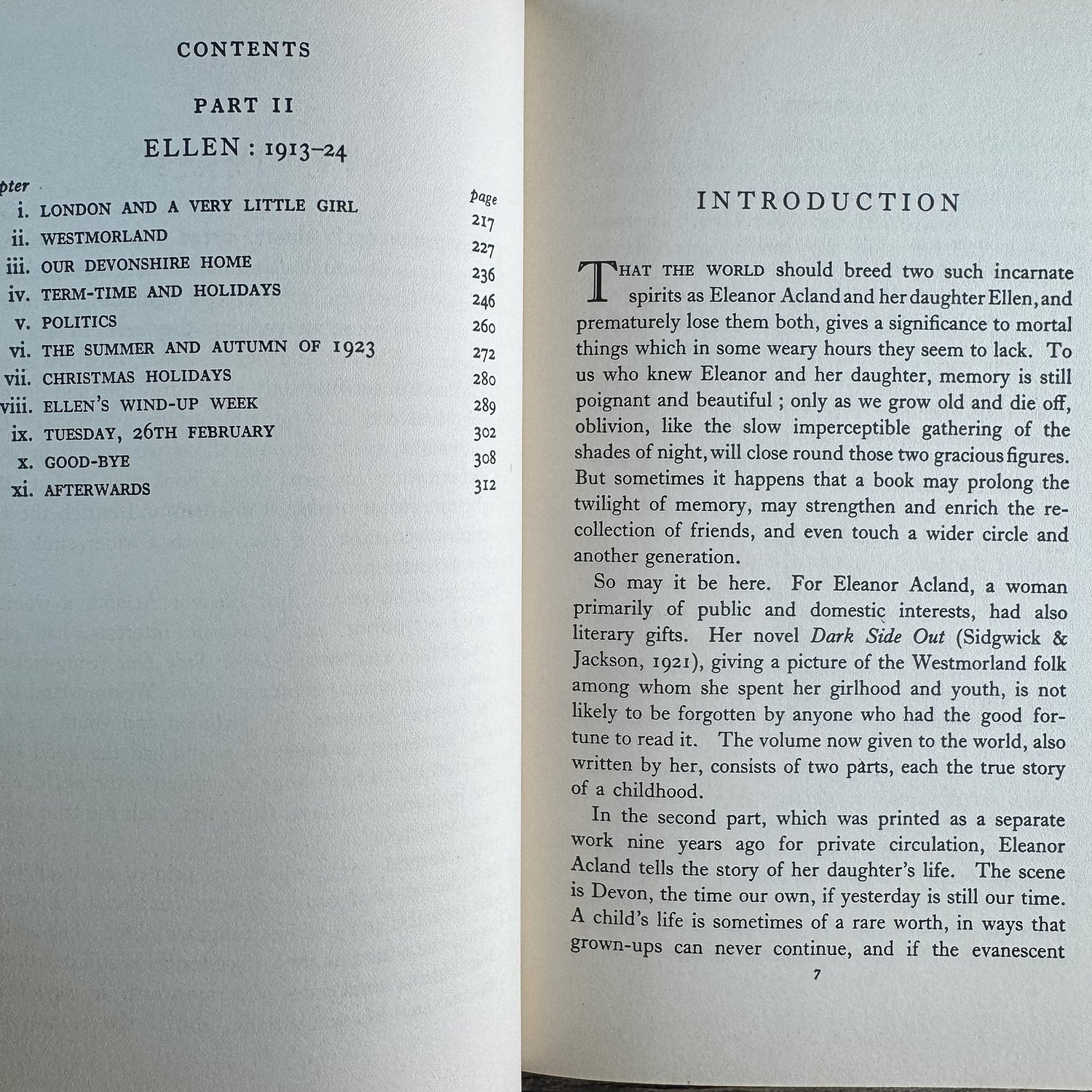 Good-bye for the Present: The Story of Two Childhoods, Eleanor Acland, 1935 - Pretty Old Books