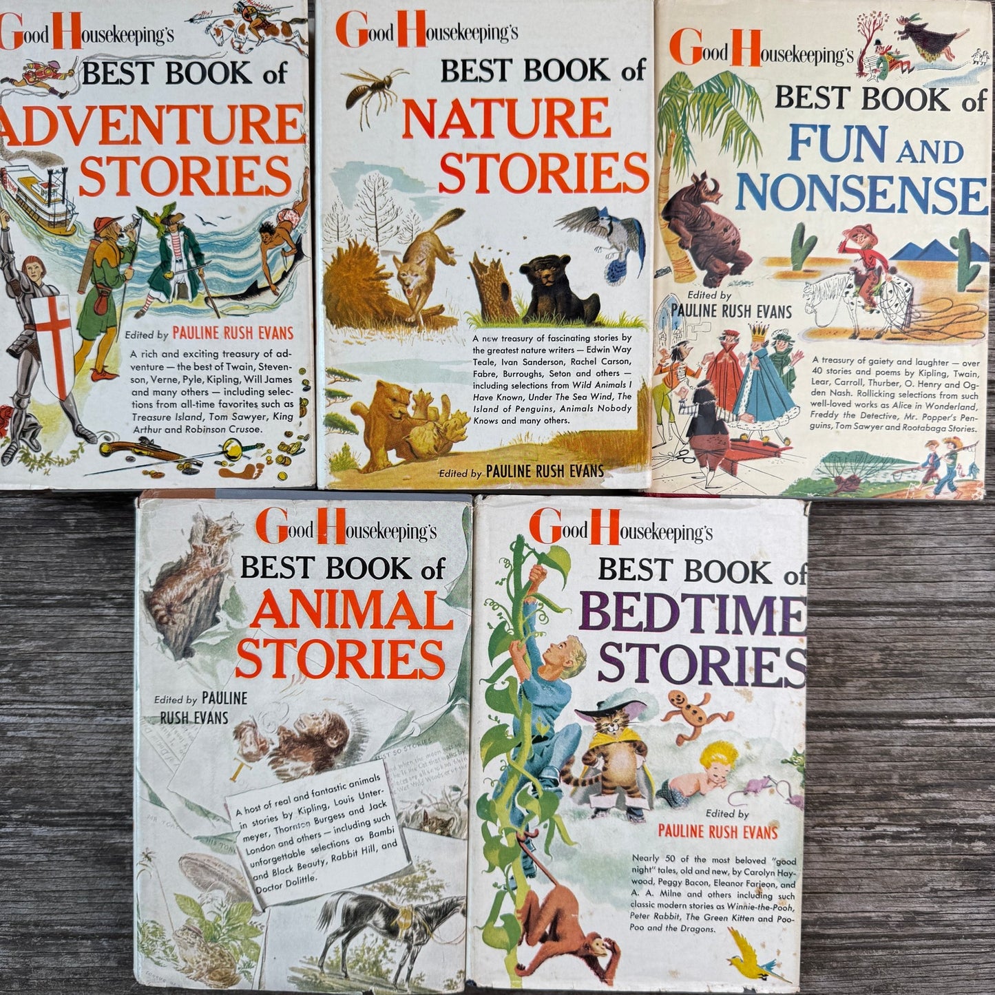 Good Housekeeping's Best Book Series of Five, 1957 - Pretty Old Books